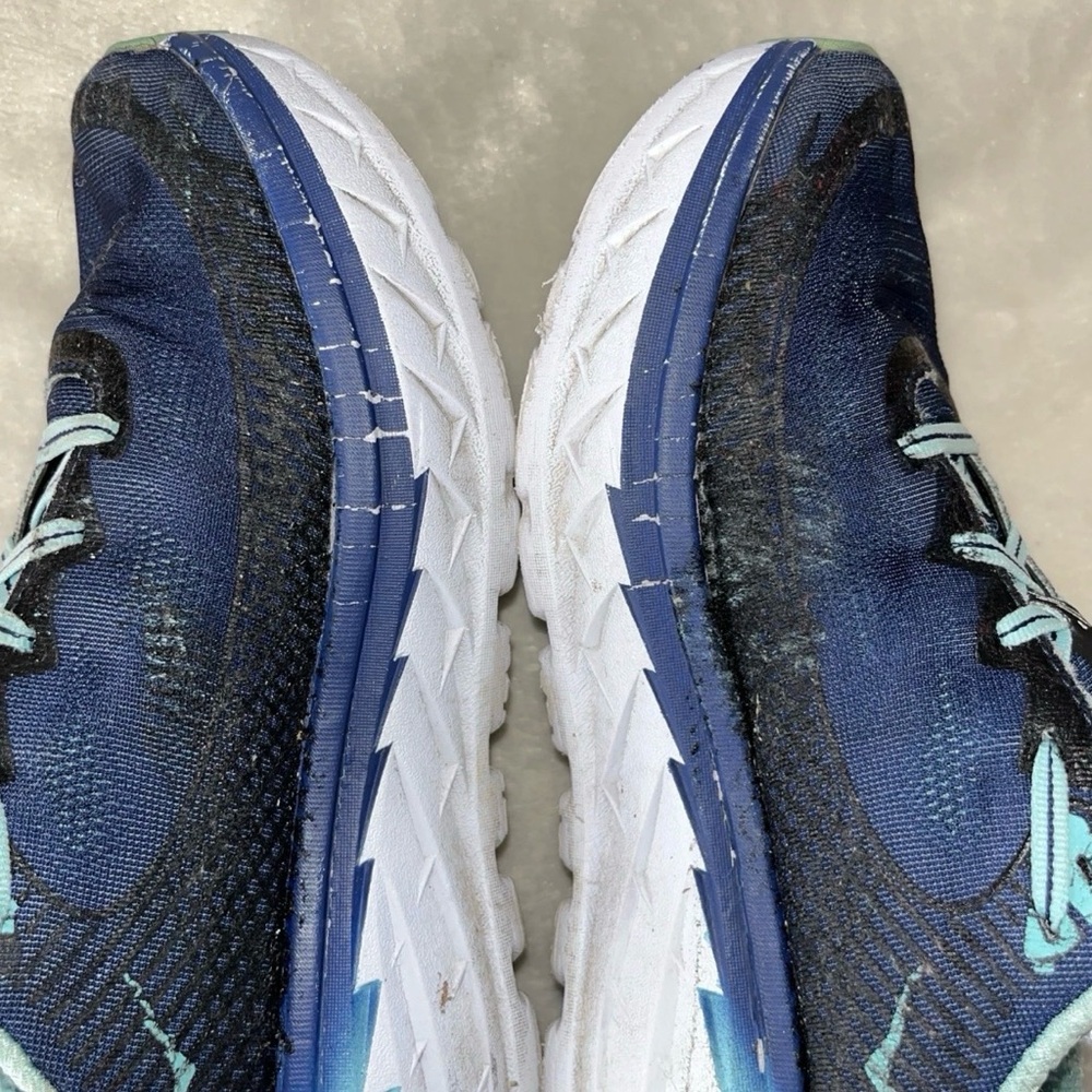 Hoka‎ One One Bondi 5 Womens 9.5 Blue Lace Up Athletic Running Shoes Sneakers. - Picture 14 of 16